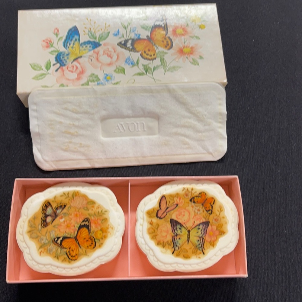 Vintage Avon Summer Butterflies Fragranced Soaps